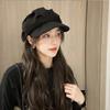 Cloud Beret Women's Summer Versatile Face Small Bud Painter Hat Big Head Circumference Hat Tide