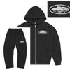Alcatraz Trend Street Loose Sweater Set Men's and Women's Trend Hip Hop Sports Zipper Hooded Pants Set