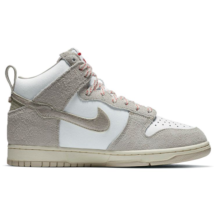 Notre X Nike Dunk High Light Orewood Brown Unisex Sneakers White Red CW3092-100