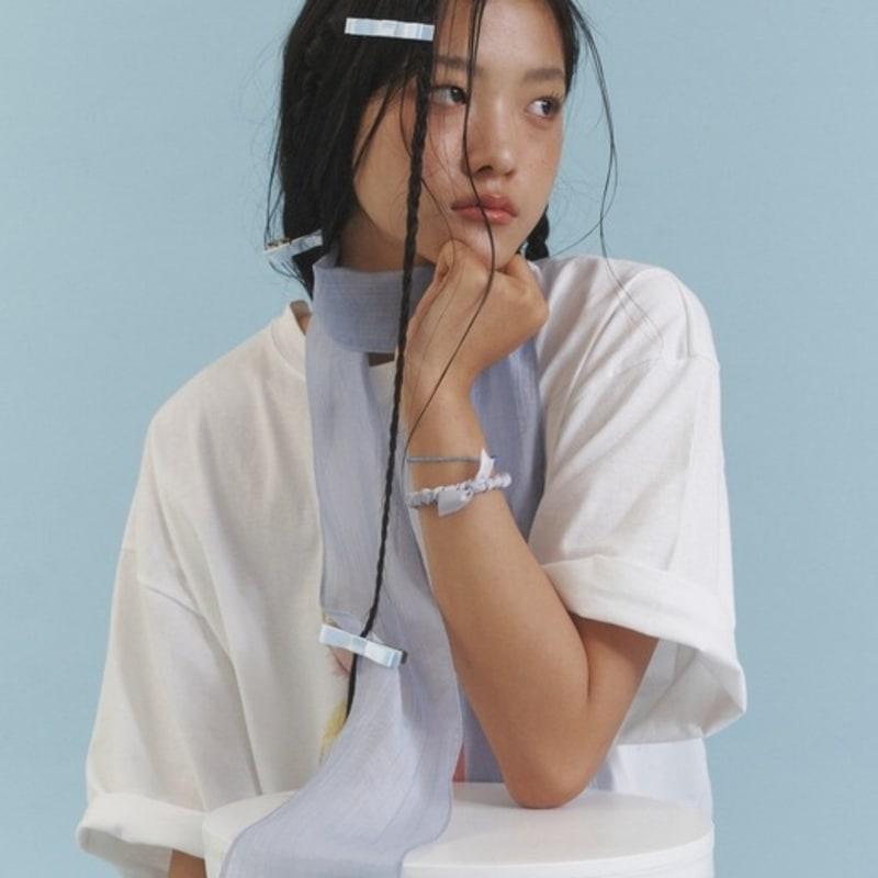 LOVE ME MONSTER Love Sheer Long Scarf_BU