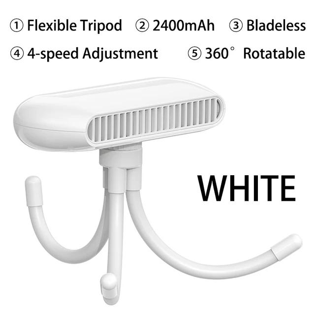 

2400mAh Baby Stroller Fan Summer Portable Rechargeable Fan for Cart Handheld USB Bladeless Fan Stroller Accessories Kids Gifts