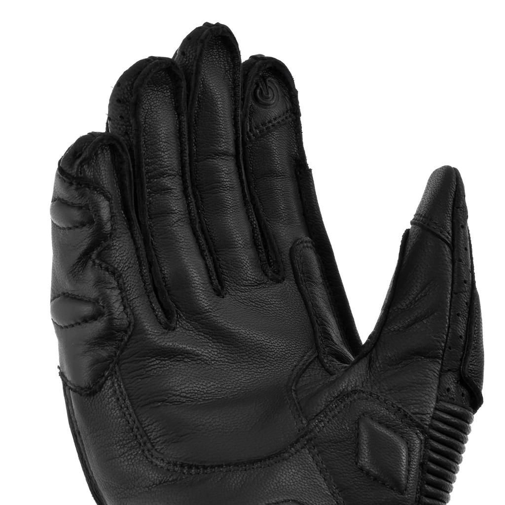 Komine Motorcycle Gloves Dial Fit Sport Leather Medium GK-254 Gloves, Black,