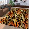 Tiger Stripe Pattern Carpet Non-slip Rug Suitable for Living Room and Bedroom Sofas