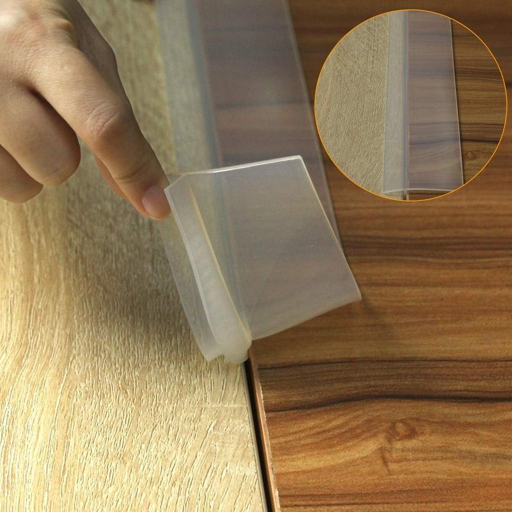 1Pc Elastic  Lids Stove Counter Gap Cover Kitchen Utensils Accessories T-shaped Strip Slit Filler