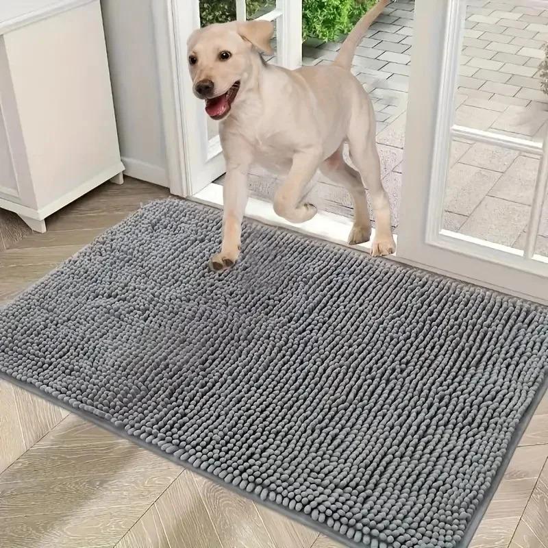 Dog Foot Pad Mud Claw Cleaner, Absorbent Bathroom Anti-Slip Mat, Multi-Purpose Washable Fast Drying Ultra-Fine Fiber Pet Mat