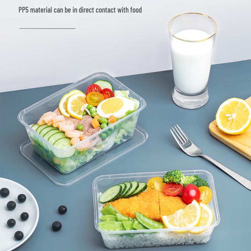 Disposable Transparent Food Containers with Lids