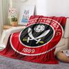 Sheffield United Football Club  Print Flannel Blanket, High Quality Comfortable for All Seasons, Home Decor, Warmth and Comfort