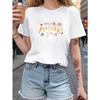 Womens White Happy Mother's Day Heart Floral Doodle Print T-Shirt