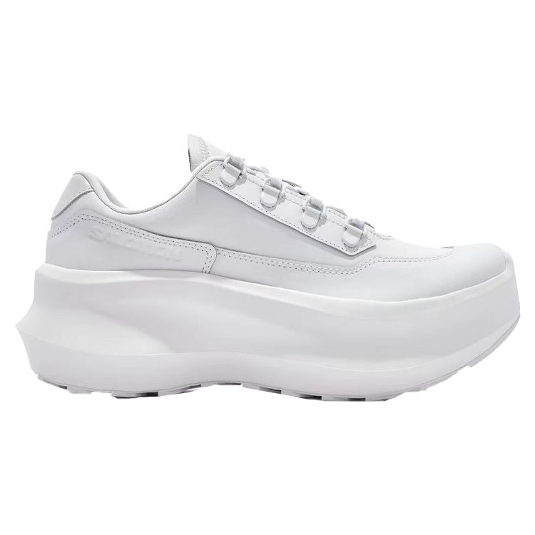 Comme Des Garçons X Salomon SR811 Leather Platform Sneakers Unisex Sneakers White 473580