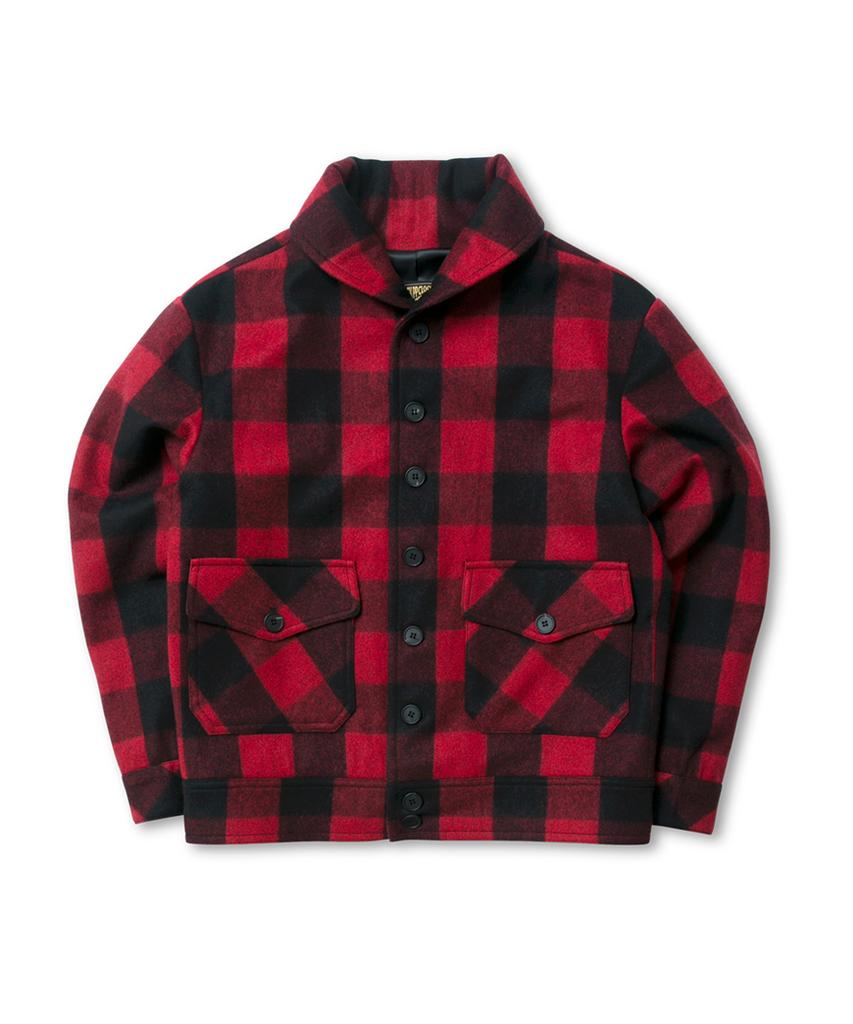 Blackpp Black Pp Ccc Buffalo Plaid Shawl Collar Jacket