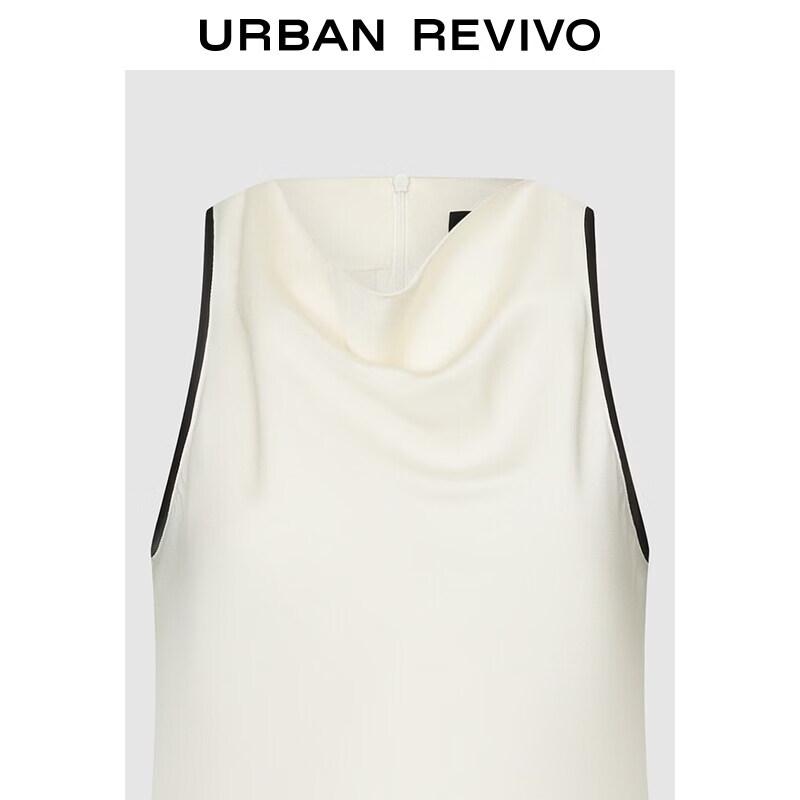 UR Summer Chic Sleeveless Cowl Neck Blouse