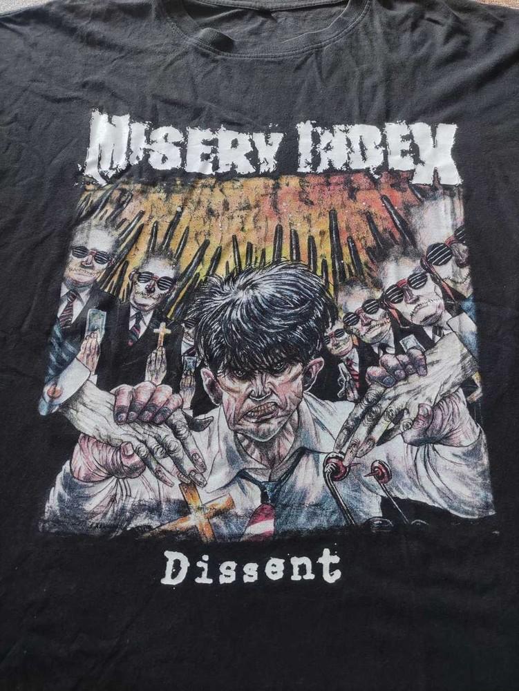 New Popular MISERY INDEX DISSENT Gift For Fans Unisex S-235XL Shirt   TH51 Unisex T-Shirt M