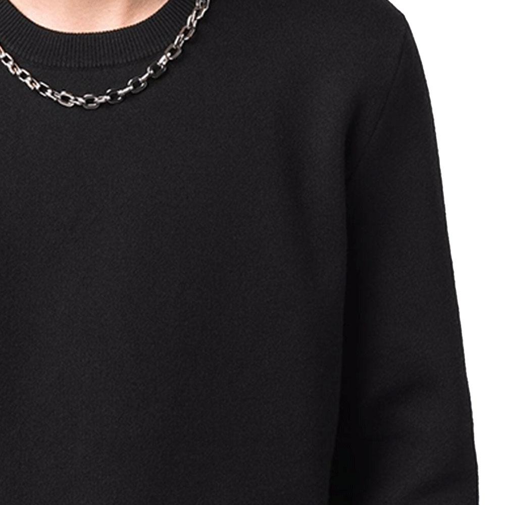Givenchy Sweaters Men's Black Crew Neck Moderate Other BM90GB4Y8D-001