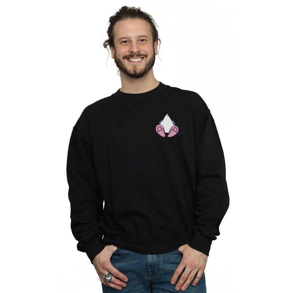 Disney Mens Daisy Duck Backside Breast Print Sweatshirt