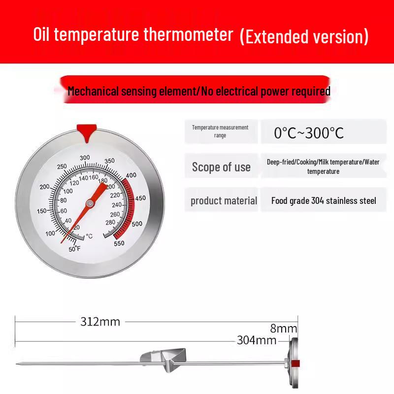 Digital Display Food and Liquid Probe Thermometer for Industrial and Commercial Use