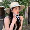 Summer Stylish Wide Brim Straw Hat For Women With Sweet Cute Design Ideal For Beach