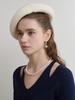 Leuiel Artist Wool Felt Beret_Ivory