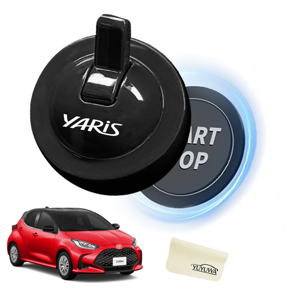 

YUYUWA Toyota Yaris Запуск двигателя Инновационный и DIY Автомобильный цинк Уникальный дизайн Крышка кнопки/рычага, Кнопка запуска, 60-секундная установка,