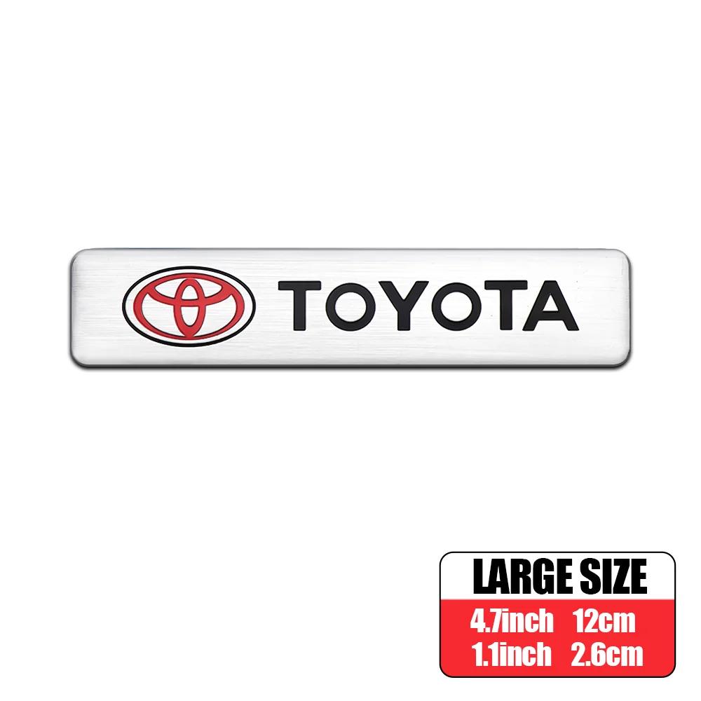 Aluminum Car Badge Sticker Auto Body Trunk Decoration Accessories For Toyota Century Auris Mirai Premio Yaris Camry Carola Prius
