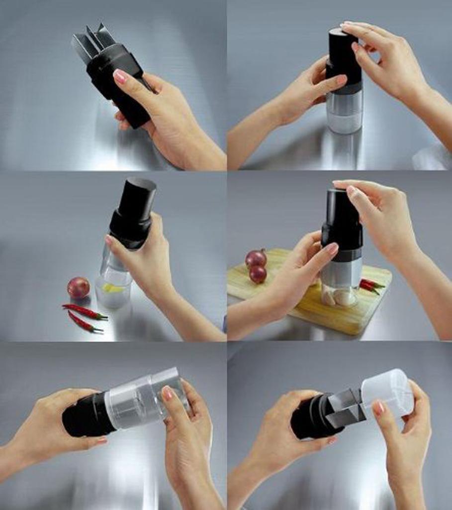 Just press to Precut Chopper H0005 chop!