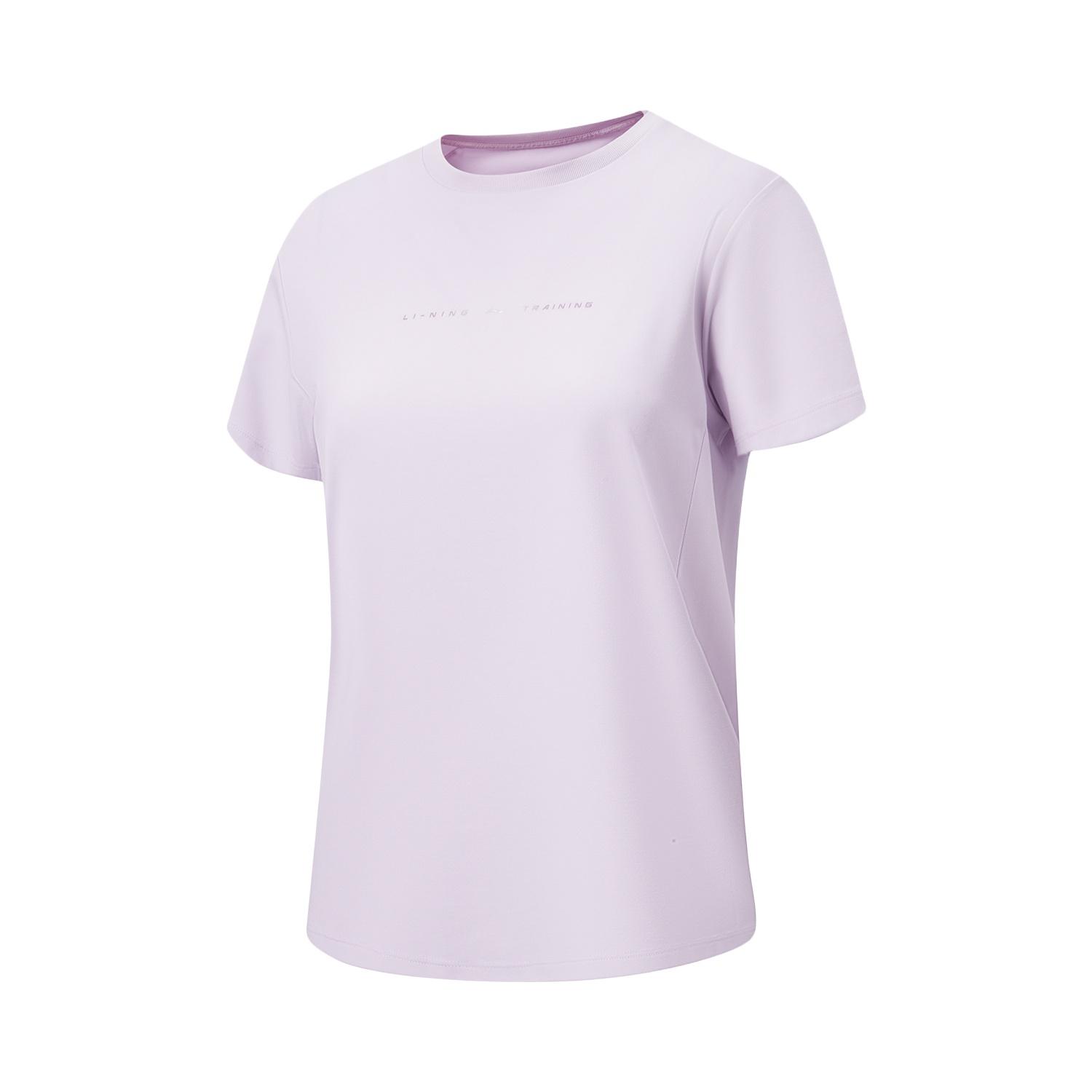 Li-Ning Ice Comfort Round Neck Logo Short Sleeve T-Shirt Women tops ATSW174-4 S