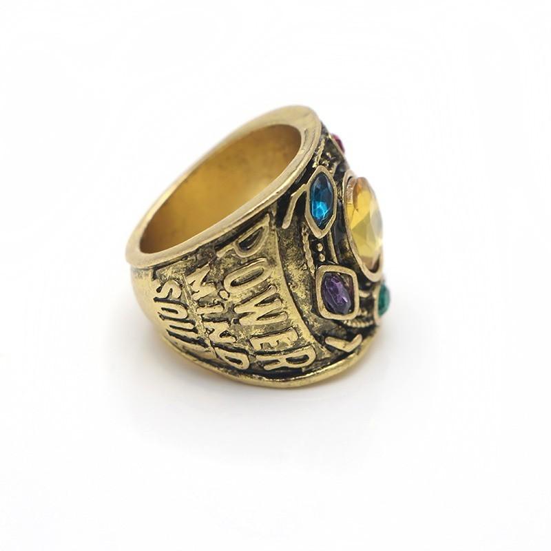 Marvel Avengers Infinity War Thanos Gauntlet Power Ring Jewelry Ornament Cosplay