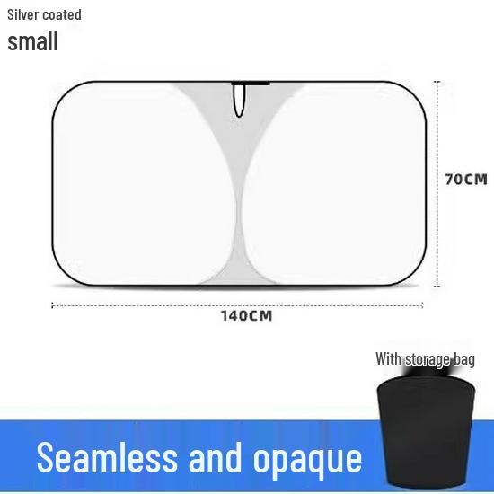 Compact Rear Window Sunshade Umbrella - Heat Insulation & Light Blocking for Cars