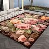 European Bedroom Decor Flower Carpet French Style Carpets for Living Room Lounge Rug Fluffy Soft Study Mat