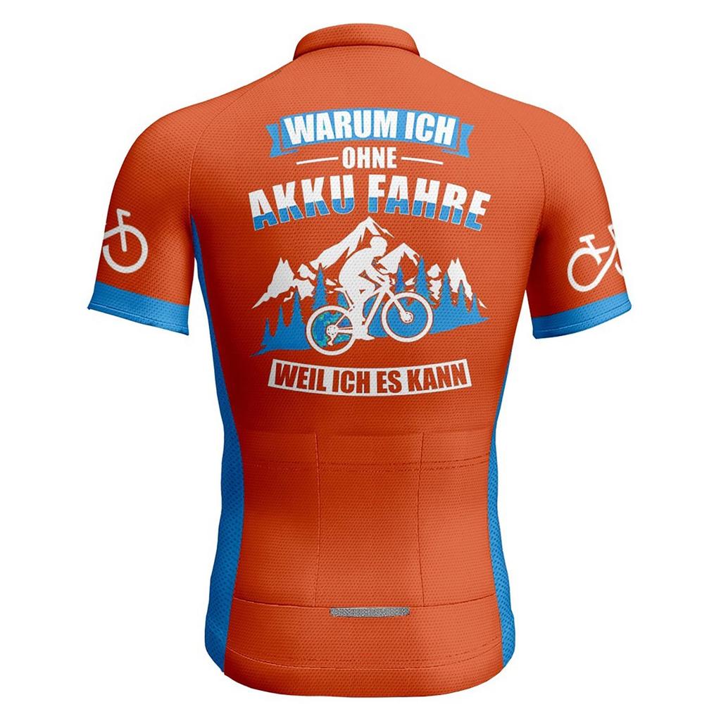 Summer Men's Short Sleeved Cycling Suit 3D Printed Elastic Tight Top