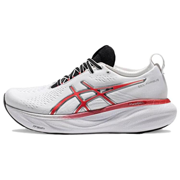 

ASICS GEL Nimbus 25 White Classic Red Women s 1012B563-100 37.5