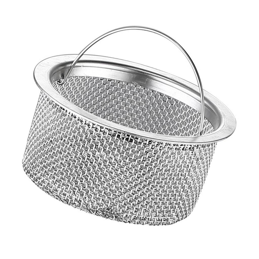 Sink Strainer Stainless Steel Prevent Blocking Kitchen Sink Drain Basket for Home Use