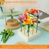Handgemachtes DIY Simulations-Bouquet-Set Prägemaschine Spielzeug DIY Blumen-Bastelset Eltern-Kind Interaktives Puzzlespielzeug Mädchengeschenke