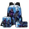 Fortnite 3-piece Cartoon Set, Unisex, Includes: Backpack, Crossbody Bag, And Pencil Case Lightweight and Large Capacity