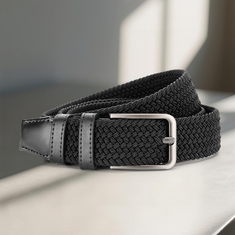 Unisex Elastic Pin Buckle Waist Belt - Versatile Fashion for Men & Women