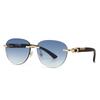Metal Round Sunglasses Retro European American Star Trendy Street Style Fashion Sunglasses 3073