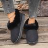 Fashion 2025 Winter Warm Women's Thick Bottom Snow Boots Large Size Round Toe Warm Cotton Comfortable  Ankle Boots for Women
