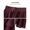 Ankola Women's Red Wool Wide-Leg Pants - New 2024 Autumn/Winter Collection