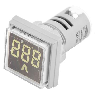 60 500V Display LED Quadrado Indicador de Sinal de Tensão AC Voltmétro Digital Indicador (Branco)