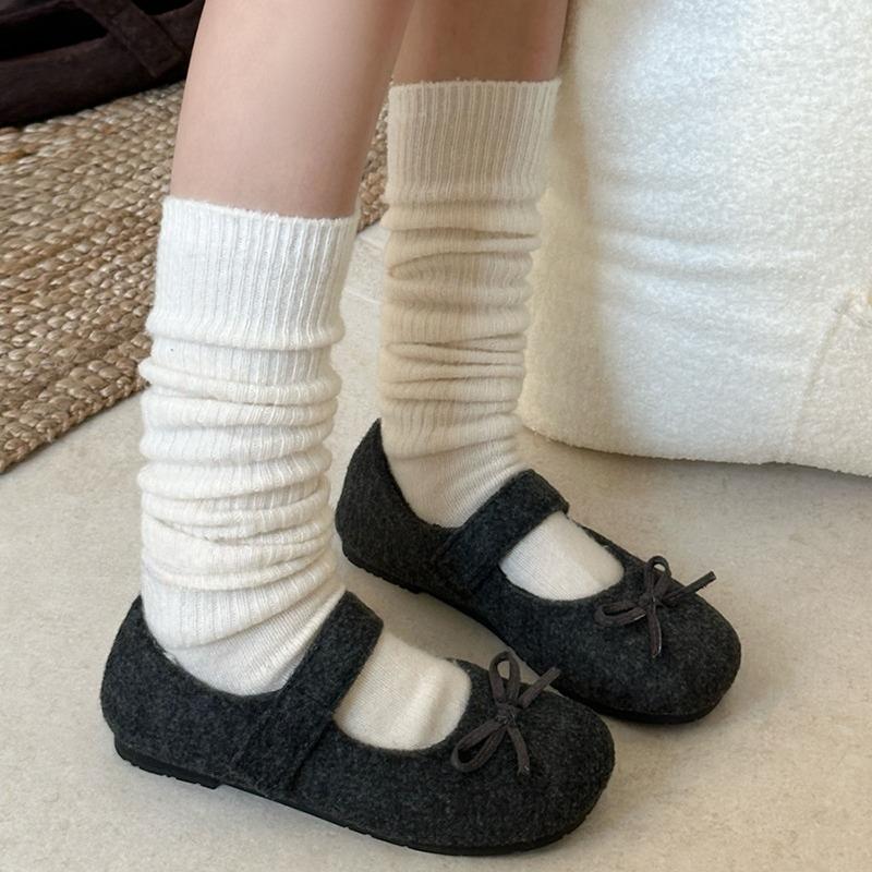 Autumn Woolen Fabric Women Flats Shoes Shoes Ladies Comfort Outdoor Warm Cotton Fur Shoes