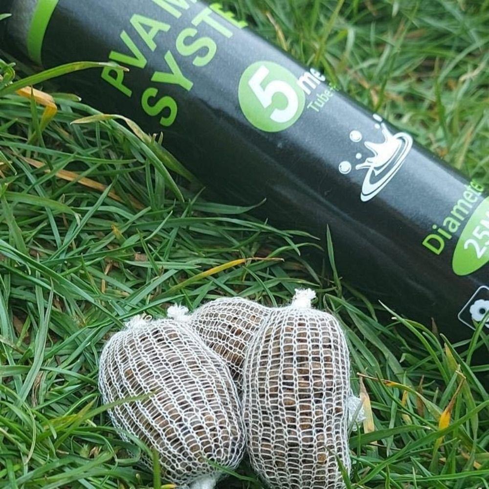Soluble Bait Wrap Bag Fishing Lures Refill Net Carp Fishing Mesh for 5/10M 18/25/37MM
