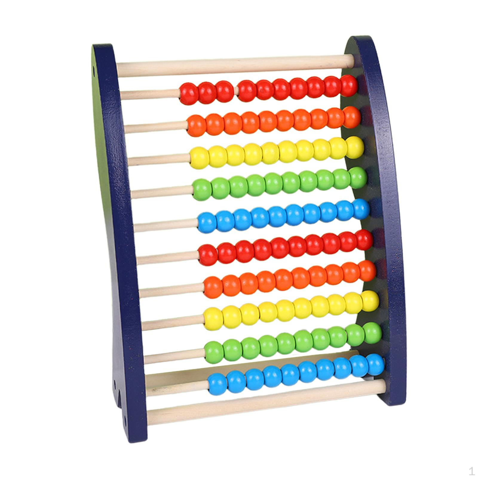 Abacus for Kids Math Counting Beads Frame Birthday Gifts Add Subtract Wooden
