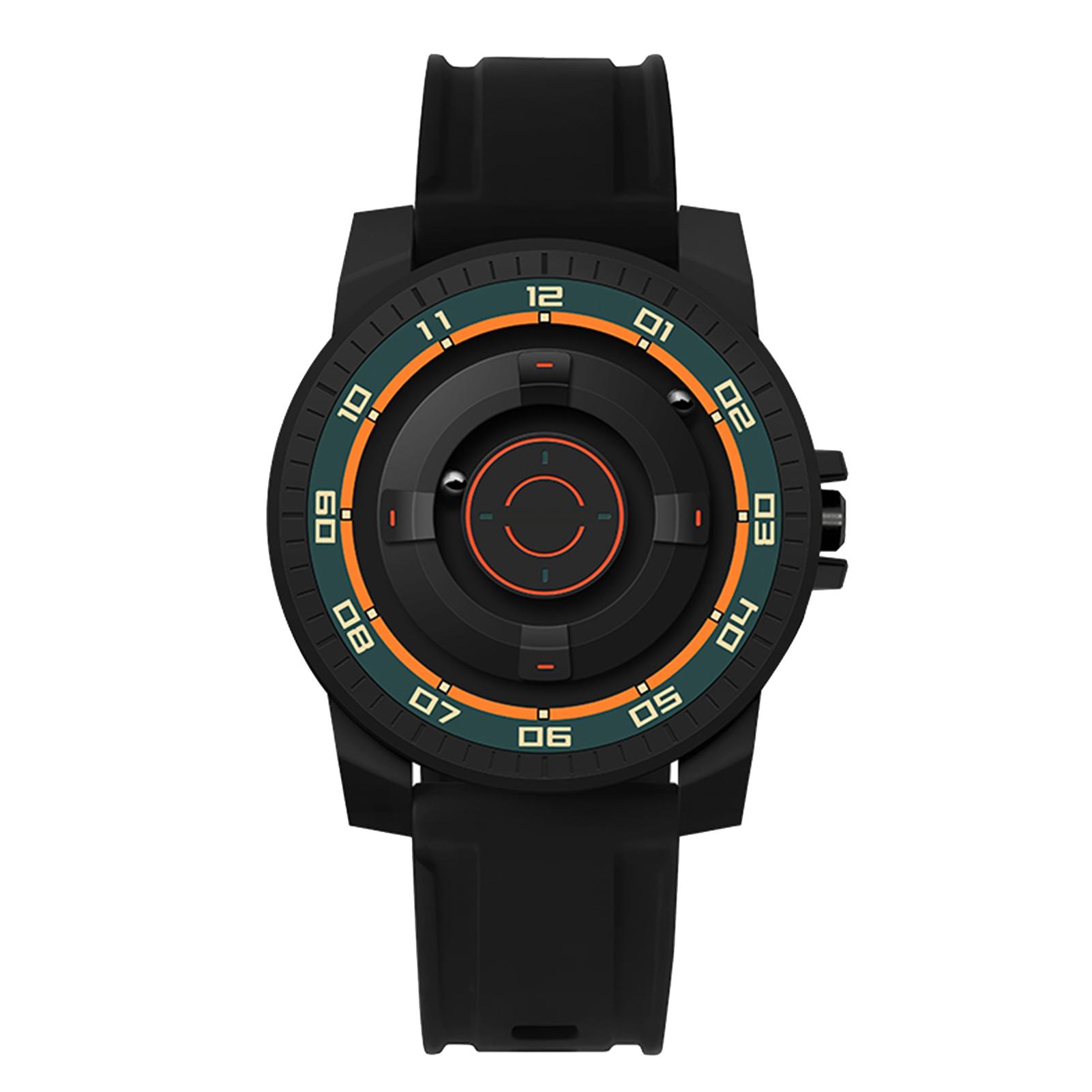 

Магнитные часы с подвеской, унисекс, классные водонепроницаемые кварцевые наручные часы для пар с черным корпусом зелёный