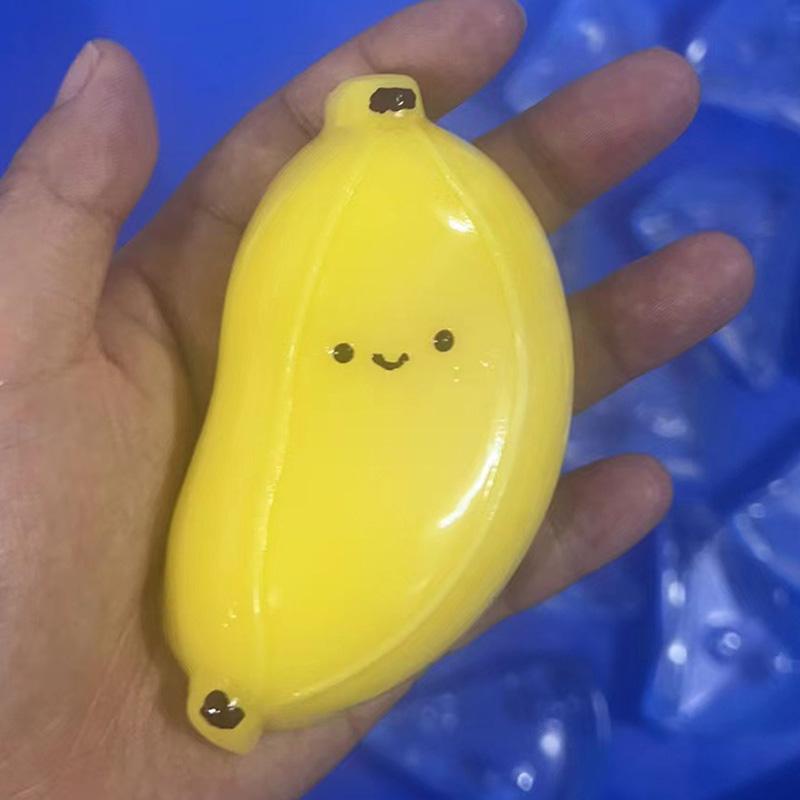 3 Colors Simulation Banana Taba Squishy Toys Stress Relief Balls Sensory Fidget Toy For Adults Kids Birthday Gifts Party Favors