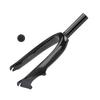 Folding Bike Front Fork, 3K Carbon Fiber Fabric Texture, Bicycle Fork 349-100mm Compatible For 349/14 "/16" 305 Folding Bike Accessories