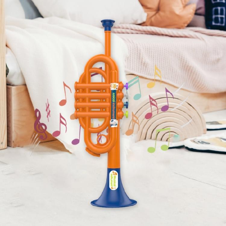 Children Musical Trumpet Toy Promotes Music Enlightenments Safe Music Instrument Toy for Kindergarten Kids Learning