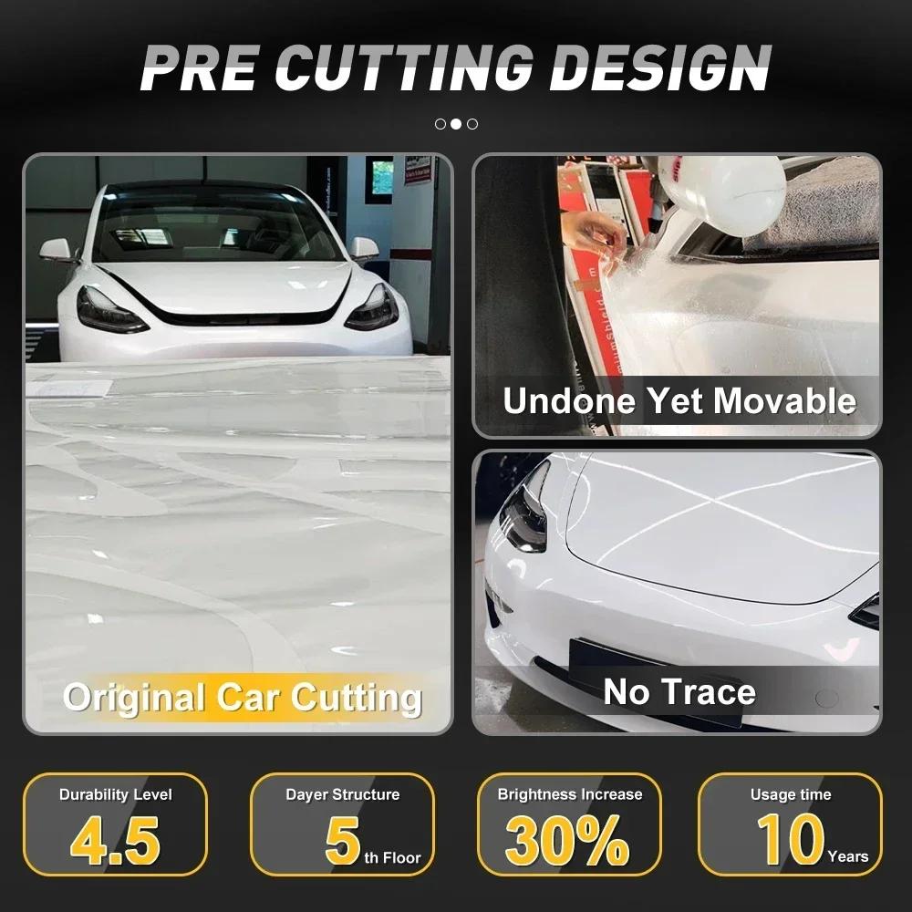 For Tesla Model Y 3 Car Sticker 2020-2025 Paint Protection Film Clear Bra PPF Anti Scratch PreCut Car Body Film Cover