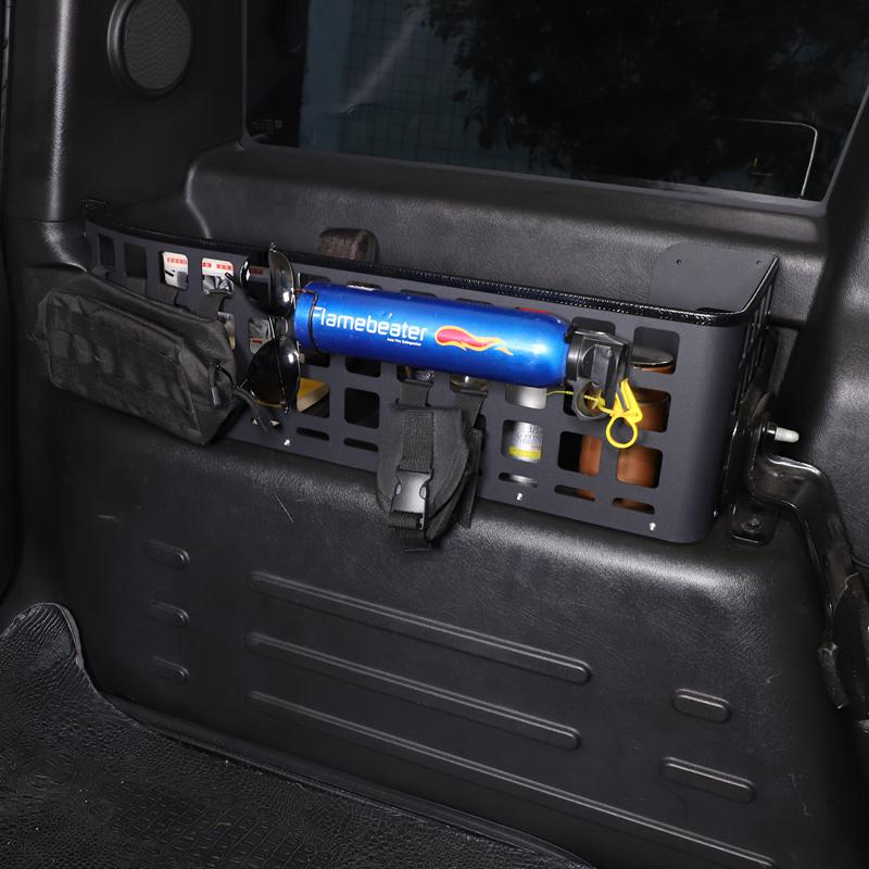 For Hummer H2 2003-2007 Aluminum Car Rear Trunk Side Storage Box Holder Multi-Function Organizer Box Auto Interior Accessories