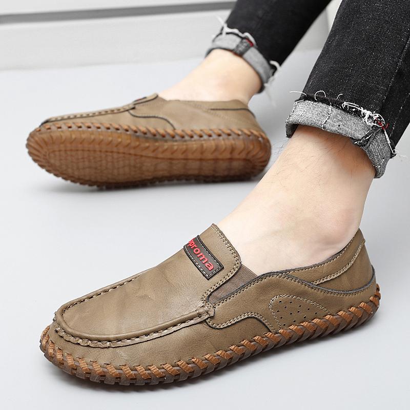 Handmade Men Casual Shoes Loafers Comfortable Leather Shoes Men Driving Shoes Moccasins Men Shoes