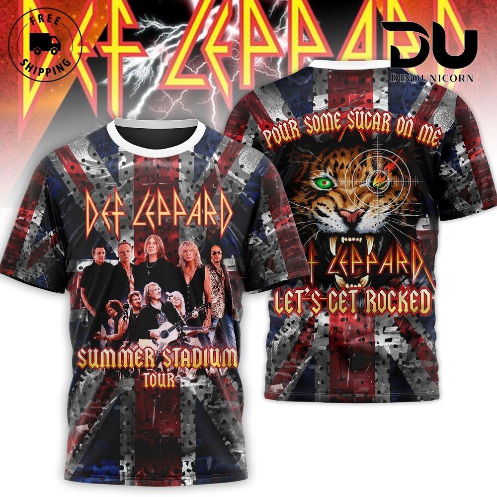 

New Def Leppard Summer Tour 3D S-234XL Gift family T-Shirt A454 M
