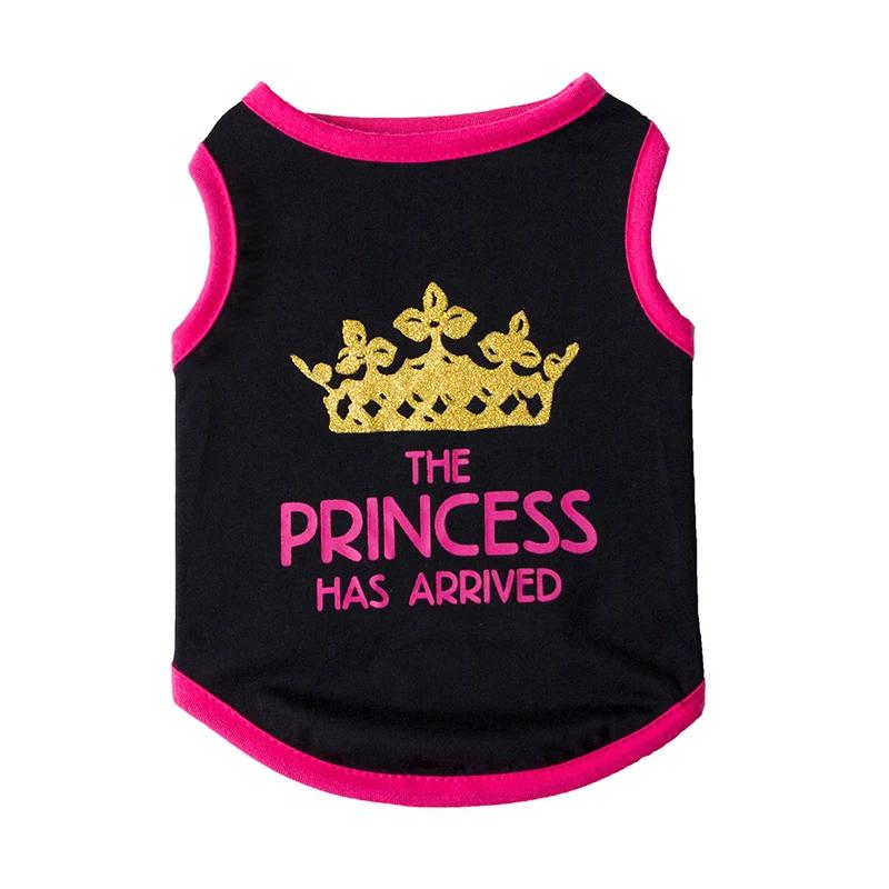 Summer Cotton Sphynx Cat T Shirt Vest for Small Cats Gotas Princess Print Pet Dog Clothes Garfield Kedi Shirts mascotas Clothing